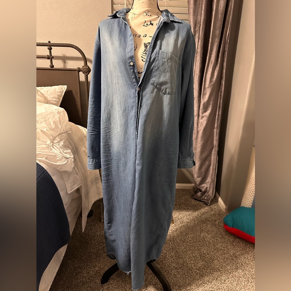 Casual Blue Denim Dress - Picture 5 of 10